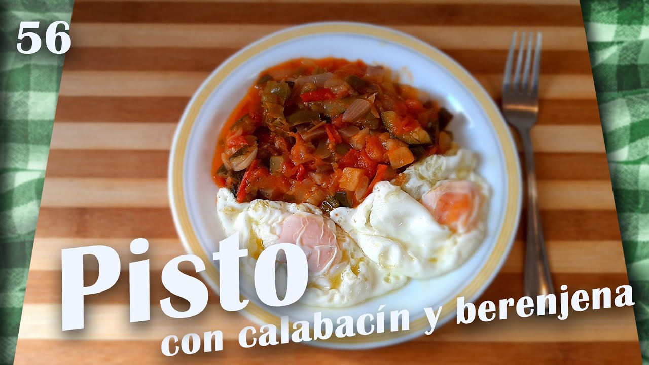 Pisto con calabacín y berenjena. Receta facilísima