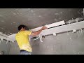 شرح سقف بيت نور عدل مع ديكور بسيط في نص السقف A simple gypsum job in the middle