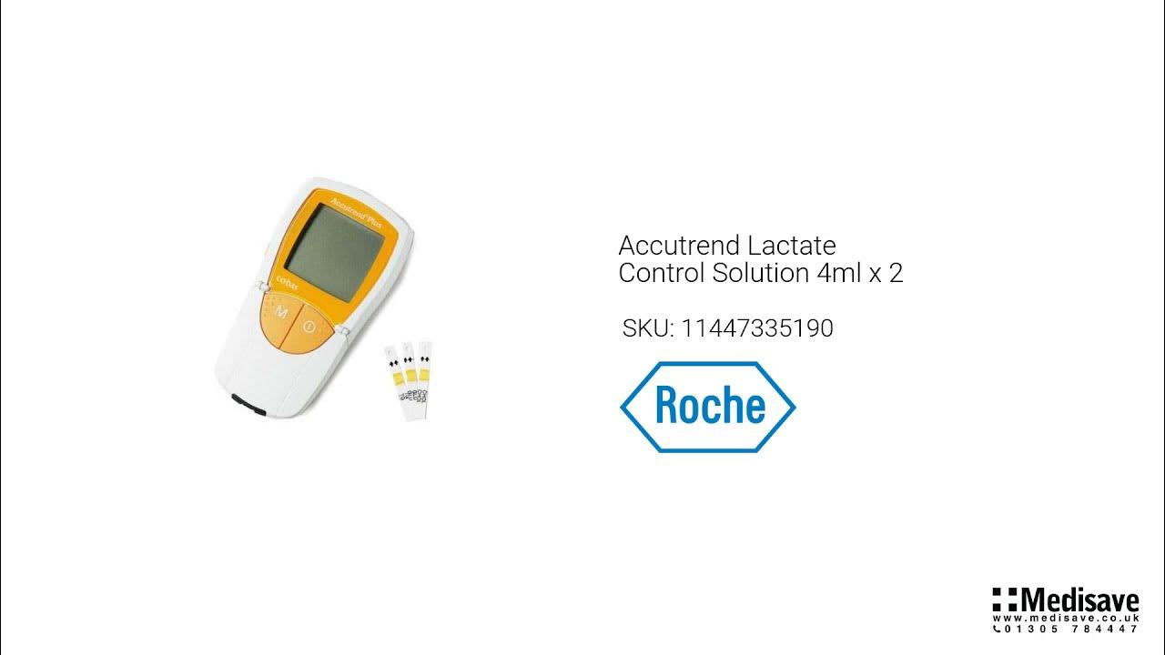 Accutrend Lactate Control Solution 4ml x 2 11447335190 - YouTube