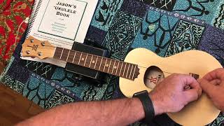 How to change your 'ukulele strings, low-G, tutorial.