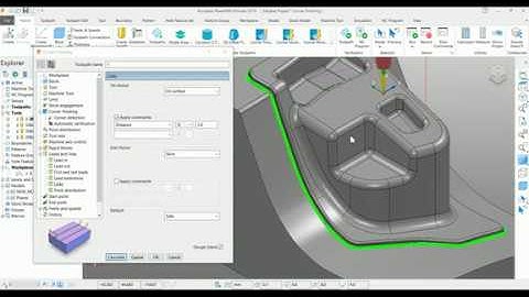 Autodesk PowerMill - Corner Finishing - Tutorial 35 - Tamil