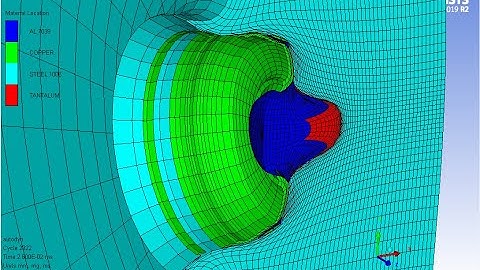 Fragment Impacting a Steel Plate- ANSYS - AUTODYN Tutorial