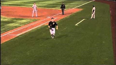 Overbay reaches into stands