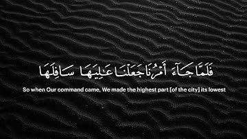 وَلَقَدۡ جَاۤءَتۡ رُسُلُنَاۤ إِبۡرَ ٰ⁠هِیمَ بِٱلۡبُشۡرَىٰ | سورة هود - هيثم الدخين |69-83