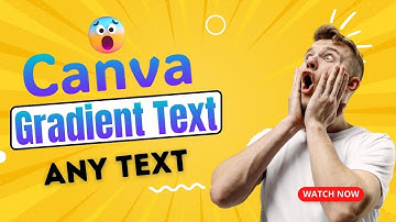 How to make Gradient Text in Canva Tutorial Canva Tips