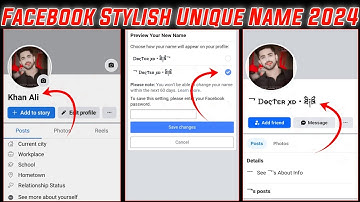 How To Change Stylish Facebook Account Name || Without Update 2024 🔰❤️  @HASSAN-TRICKER.007