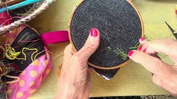 Snippets of my stitching life - creating a rhythm for my embroidery #embroiderystitches #embroidery