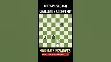 Think you can solve it? | Mate in 2 | Daily Chess Puzzle no 41 #chess