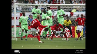 England 0-0 Nigieria World Cup 2002 - Okocha - David Beckham - Owen - Kanu