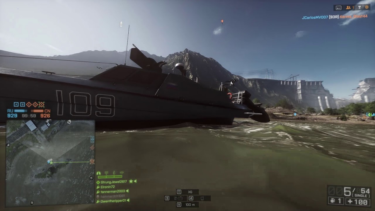Battlefield 4 Lancang Dam Conquest unedited gameplay with commentary ...