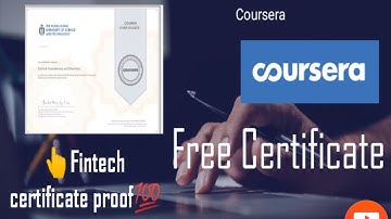 Coursera Free Certificate Course || Fintech Final Quiz 4 || Answer key