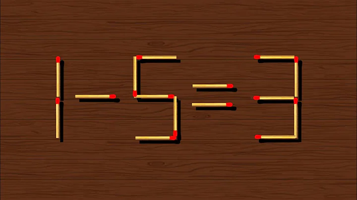 Fix the Equation: 1-5=3 | Tricky Matchstick Puzzle Challenge!
