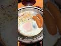 やよい軒のエッグ&ウイナー朝食 550円 Yayoiken’s Egg and weiner breakfast meal 550 yen