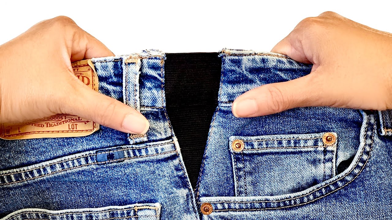 Aumenta la talla de tus jeans insertando formas, DESDE super FÁCIL PROFESIONAL!!! - YouTube