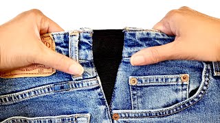 Aumenta la talla de tus jeans insertando elástico: 3 formas, DESDE super FÁCIL hasta PROFESIONAL!!!
