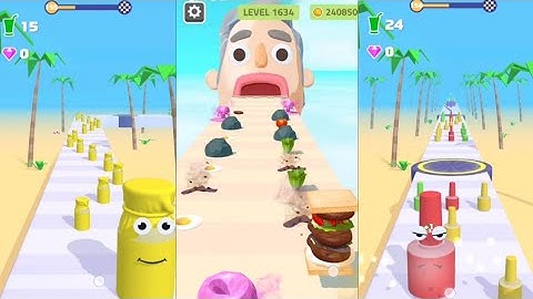 Sandwich Runner Walkthrough vs Juice Run All Levels Gameplay Android and IOS level Max #gaming