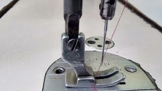 The right way for the needle in the sewing machine  / umbrella machine and zuki