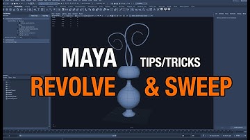 Revolve & Sweep: Maya 3D Modeling