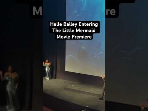 Halle Bailey Entering The Little Mermaid Movie Premiere LIVE