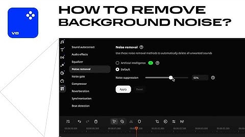 How to remove background noise?