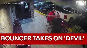 WATCH: Security stops armed suspect in devil mask from entering Florida strip club