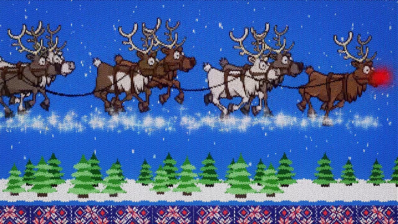animated christmas card template woollen greetings youtube