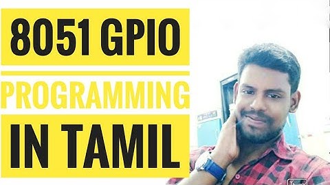 Led blinking with 8051 with proteus simulation in tamil | hylobits | Gpio Programming with 8051