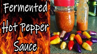 Raw Fermented Hot Pepper Sauce