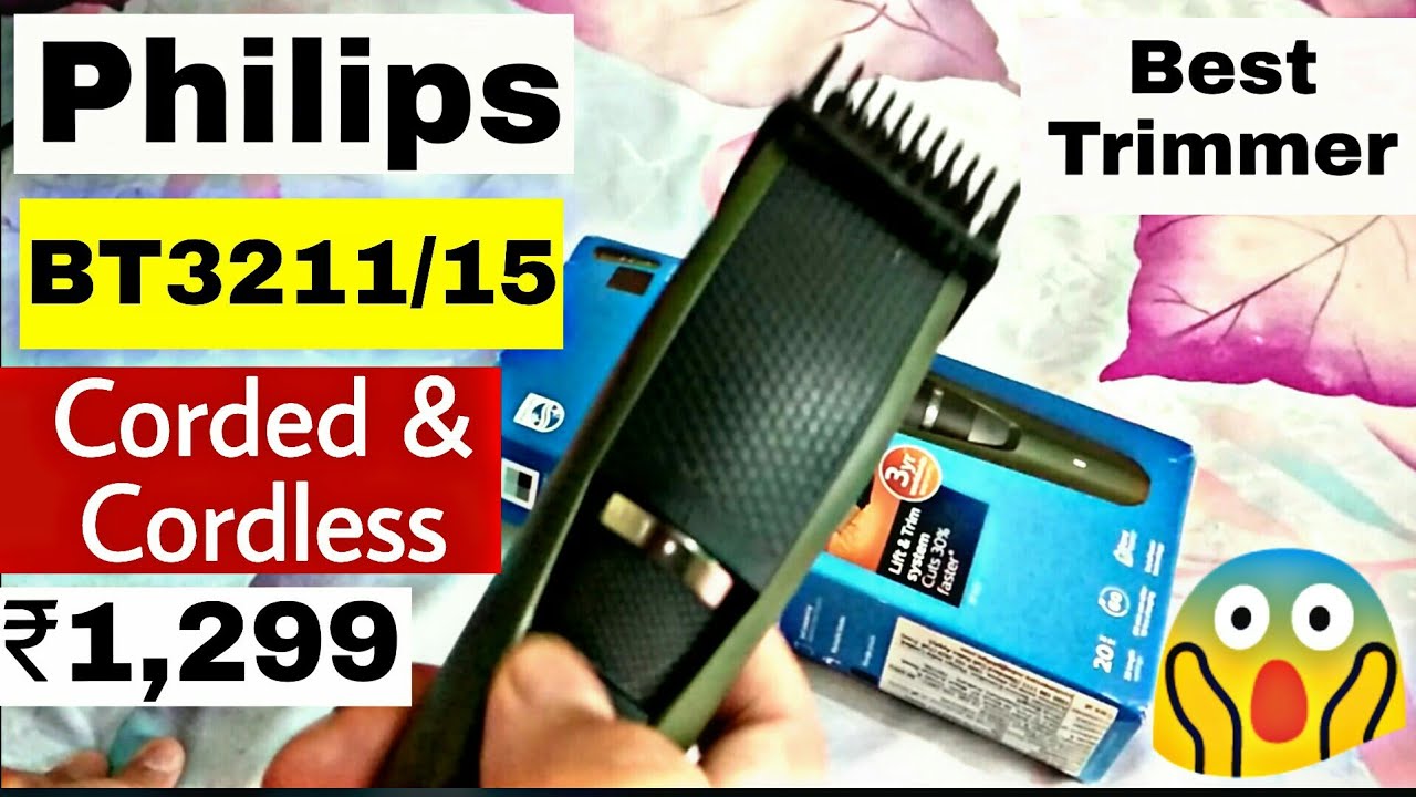 corded and cordless trimmer philips