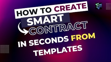 How To Create Smart Contracts In A Few Seconds Using Templates