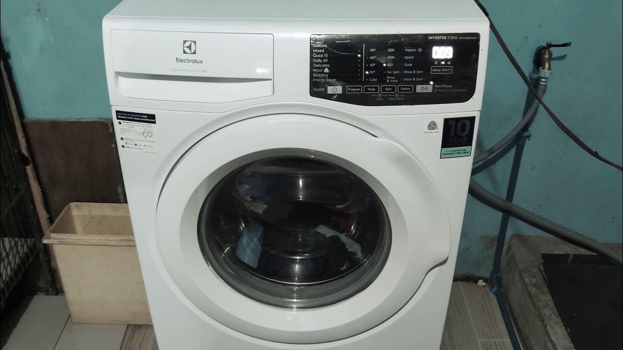 Electrolux EWF7525DQWA 7.5 kg Washing Machine Quick 15 Wash YouTube