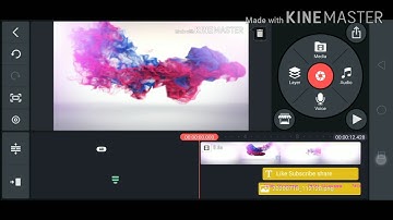 How to make colourful smoke reveal text animation intro in kinemaster in Hindi | smoke kinemaster