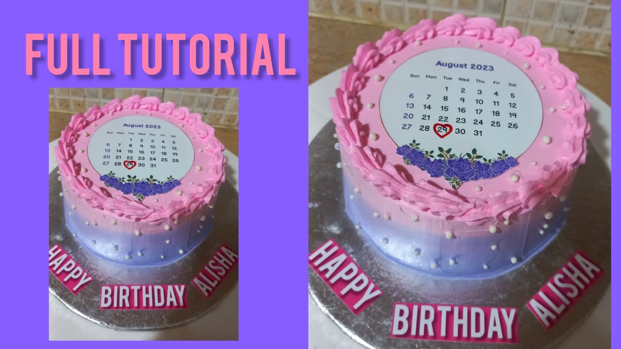 Need something to mentioned your special day? Let's do it on a cake. Design  your own personal calendar… | Instagram