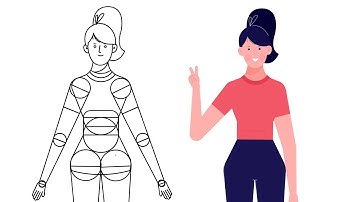Character Animation Tutorial for Motion Graphics Video - No Third Party Plugin