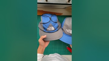Reworking The North Face Jacket to 5 Panel Cap ♻️ #1of1 #campcap #camping #custom #rework