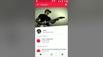 Bandster | How to see Agenda view