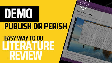 Publish OR Perish Tutorial: Academic Publishing - Literature Collector