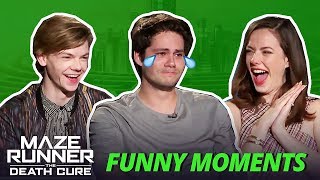 Dylan O'Brien Crying - Maze Runner Bloopers Funny Moments: The Death Cure