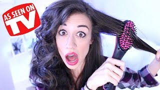 TESTING STRAIGHTENER BRUSH!