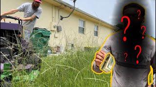 I MOWED a FAMOUS rappers OVERGROWN yard for FREE!!! [He gave me a HUGE TIP]