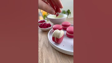 Raspberry White Chocolate Macarons | Find this recipe in my NEW EBOOK Box of Chocolates