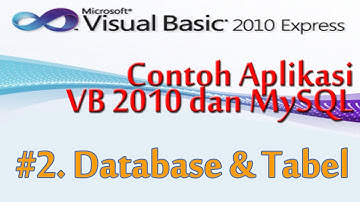 Contoh Pembuatan Aplikasi Visual Basic 2010 Dengan MySQL, 2, Pembuatan Database dan Table