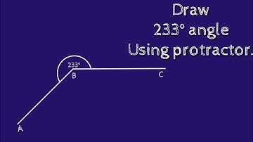 How to draw 233 degree angle using protractor. shsirclasses.