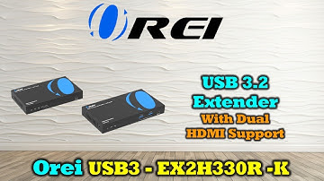 Extend 2x Host USB-C  Dual Monitors Over Ethernet! OREI SplitXtend KVM USB 3.2 DisplayLink Extender