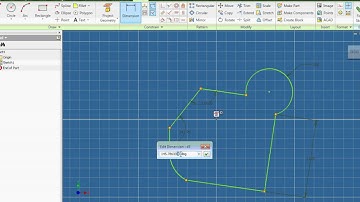 Autodesk Inventor 2010: Lesson 5: Dimensions and constraints in an ipt part file sketch