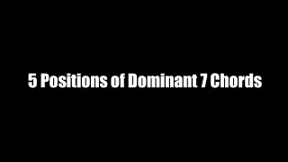Beginner Guitar Tutorial Dominant 7 Chords