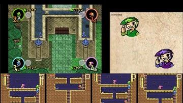 Legend of Zelda: 4 Swords Adventures (GC/GBA) - 4-Player Online Co-Op via Parsec and Dolphin: Part 3