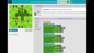 Code.org - Course 4 - Lesson 16 Bee Functions with Parameters
