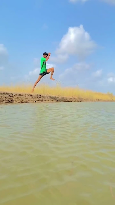 Long jump Cross canal