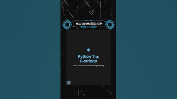 Python Tip: F-strings